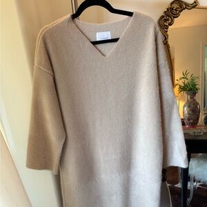Chocolate Made In Korea Beige Cashmere Sweater Dress